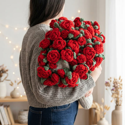 Rosecouette – Bouquet au crochet fait main