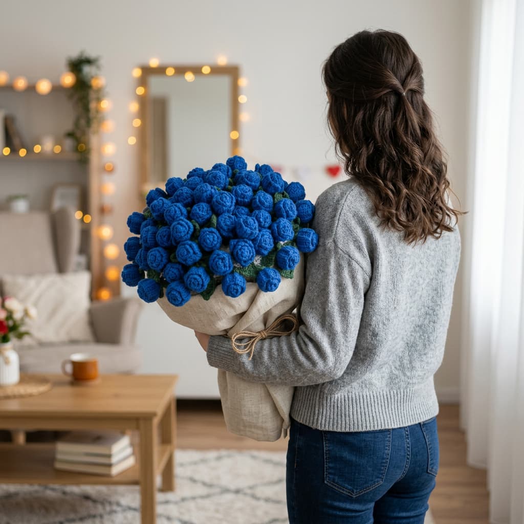 Rosecouette – Bouquet au crochet fait main